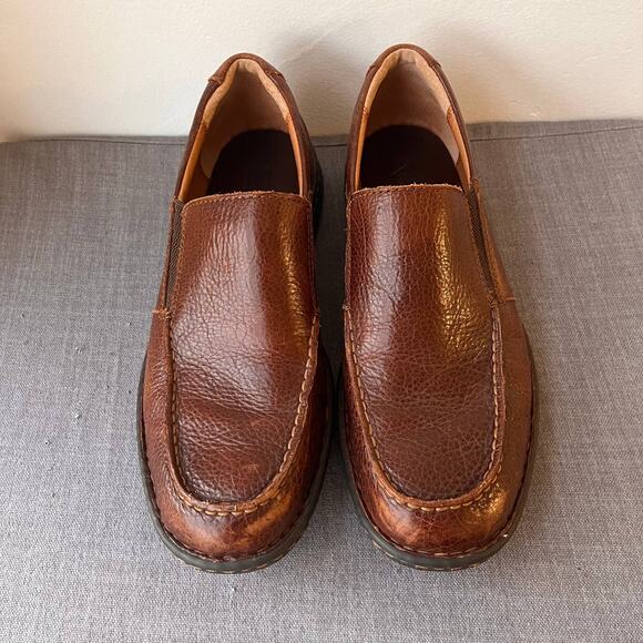Born Blast III Loafers Mens 11.5M Brown Leather Slip on Shoes Distressed Comfort main image 10
